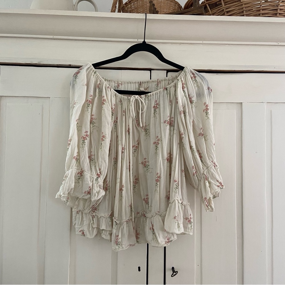 Floral denim & supply Ralph Lauren shirt